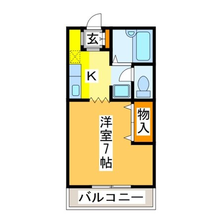 コーポルピナスAの物件間取画像